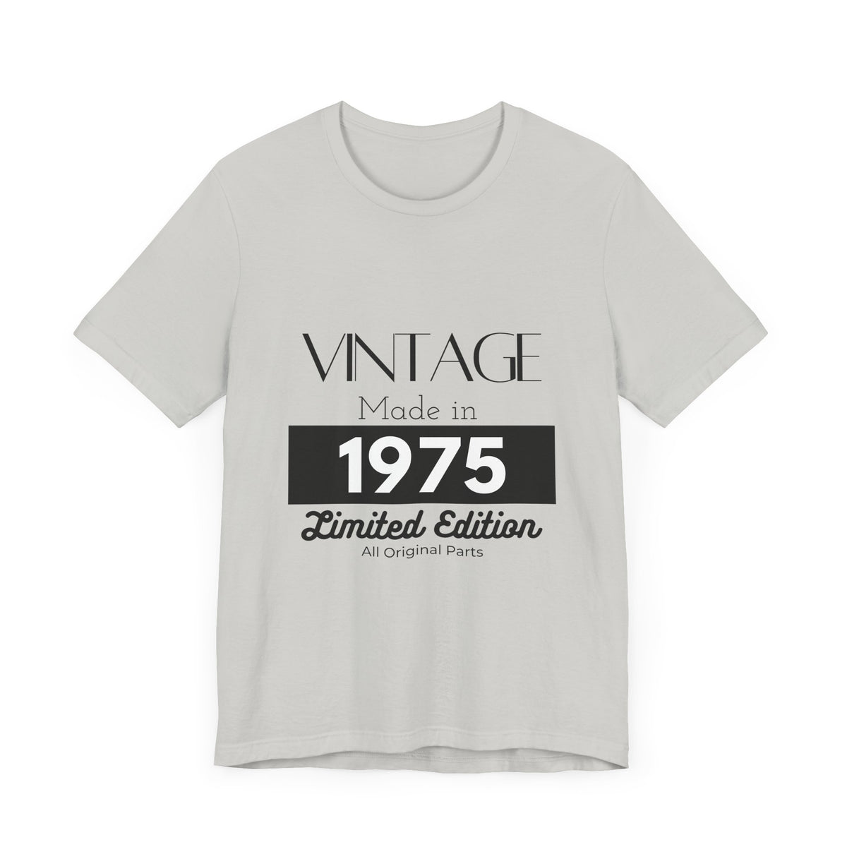 Personalized Custom Year "Vintage Limited Edition" Birthday Unisex Jersey Short Sleeve Tee