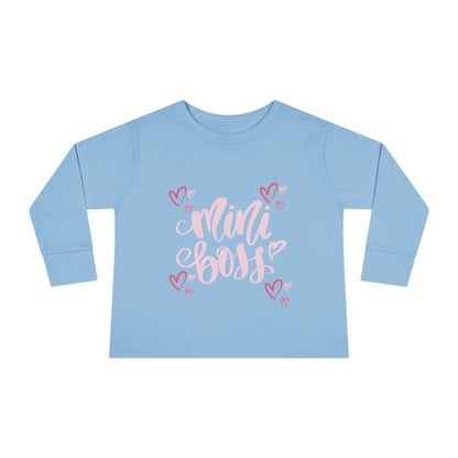Mini Boss - Girl Toddler Long Sleeve Tee