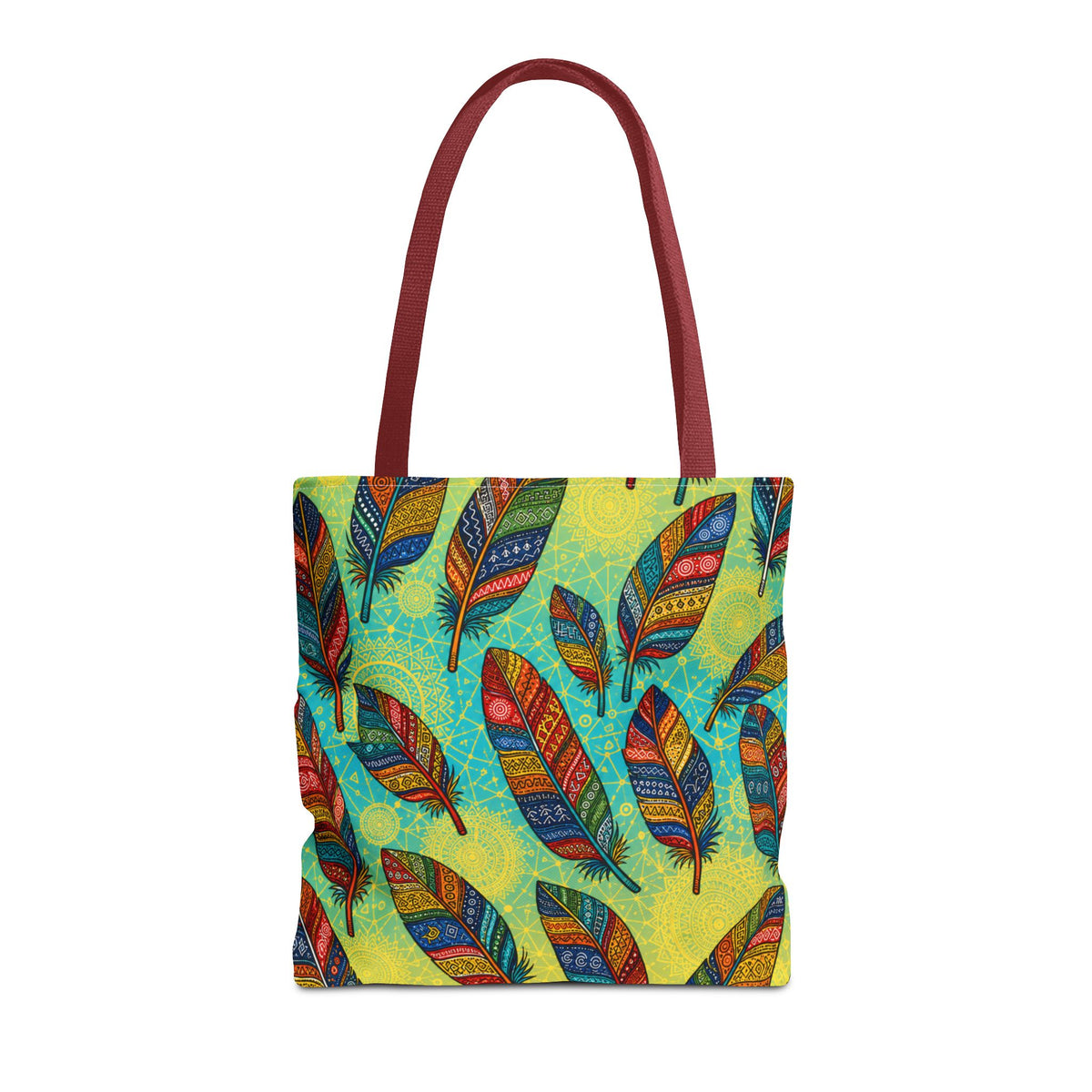 Boho Feathers Tote Bag (AOP)