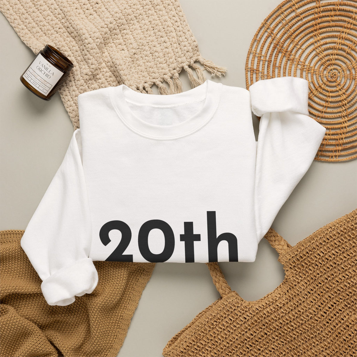 20th Wedding Anniversary Sweatshirt - Anniversary Gift for Couples