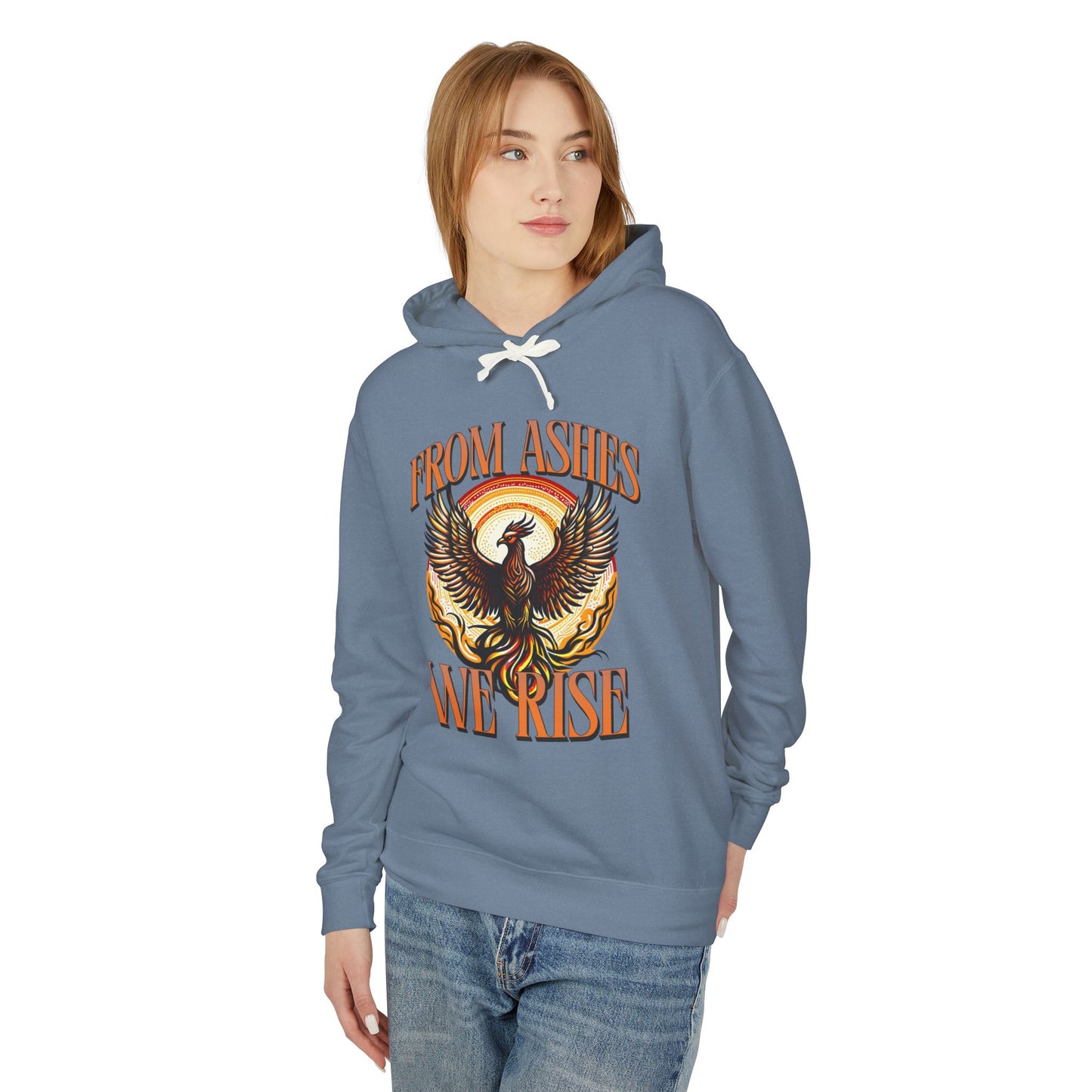 From Ashes We Rise Unisex Lightweight Hooded Sweatshirt