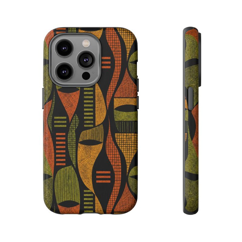 Geometric African-Inspired Tough Phone Case