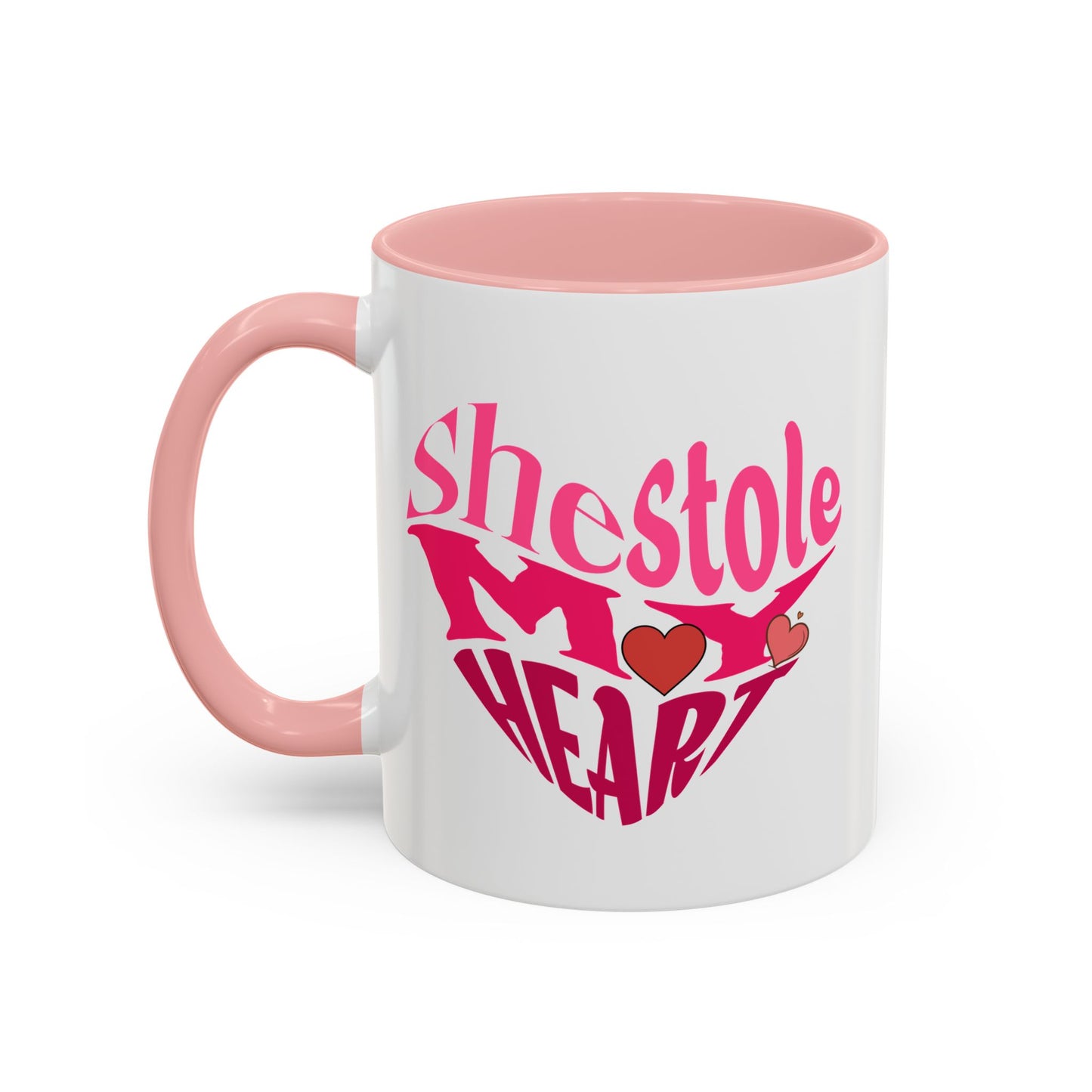 She Stole My Heart - Romantic Accent Coffee Mug (11, 15oz)