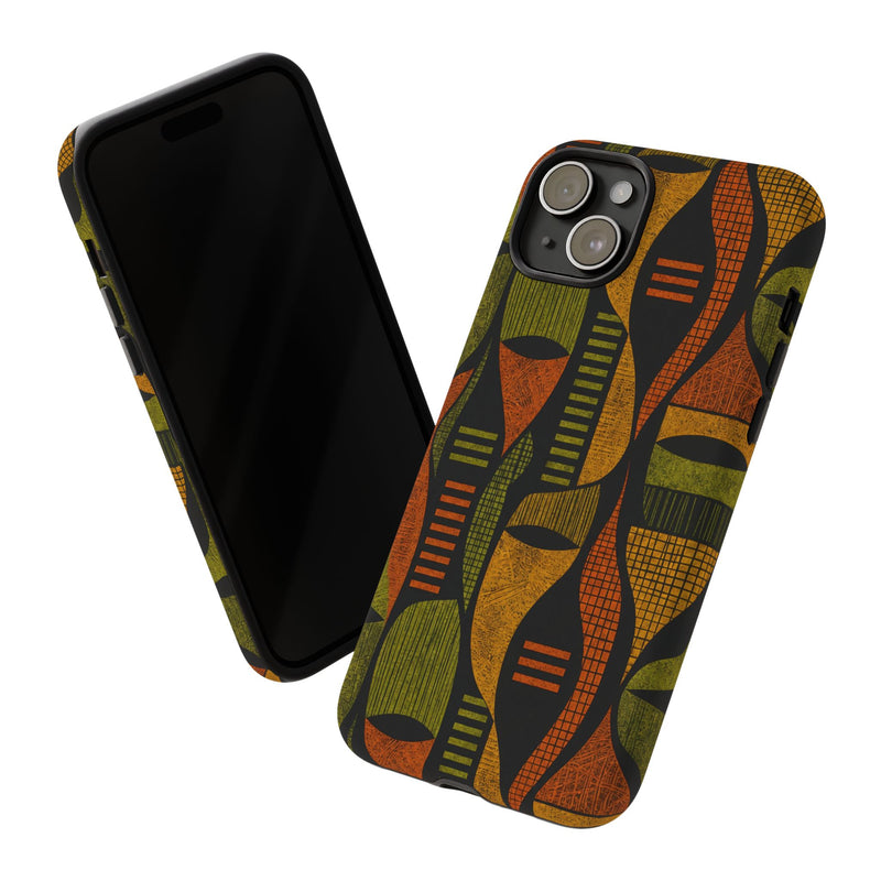 Geometric African-Inspired Tough Phone Case