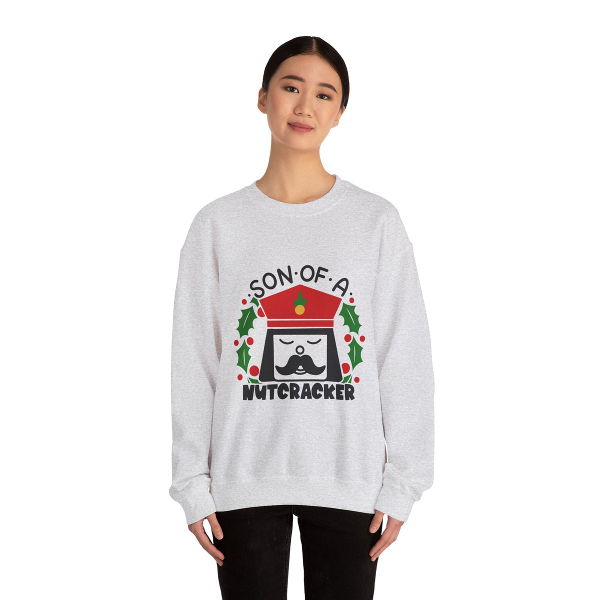 Son of A Nutcracker - Funny Christmas Unisex Heavy Blend™ Crewneck Sweatshirt