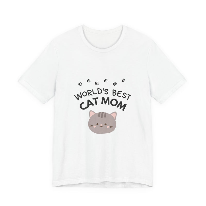 World's Best Cat Mom T-Shirt - Cute Cat Lover Gift