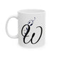 Letter "W" Decorative Monogram Design Coffee Mug