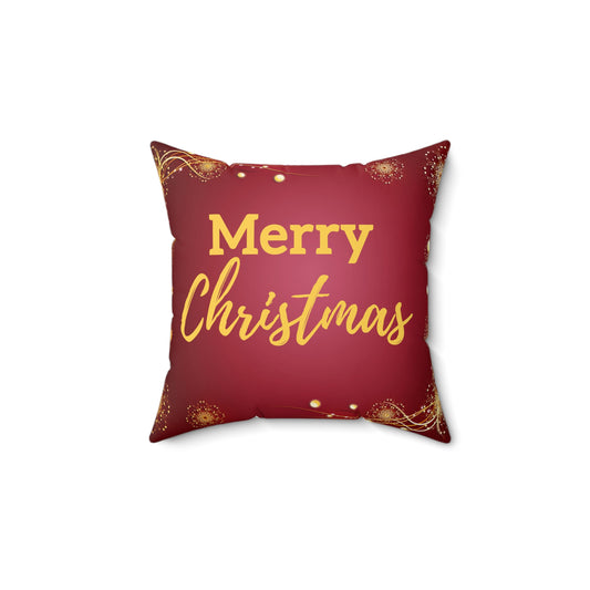 Merry Christmas Square Pillow