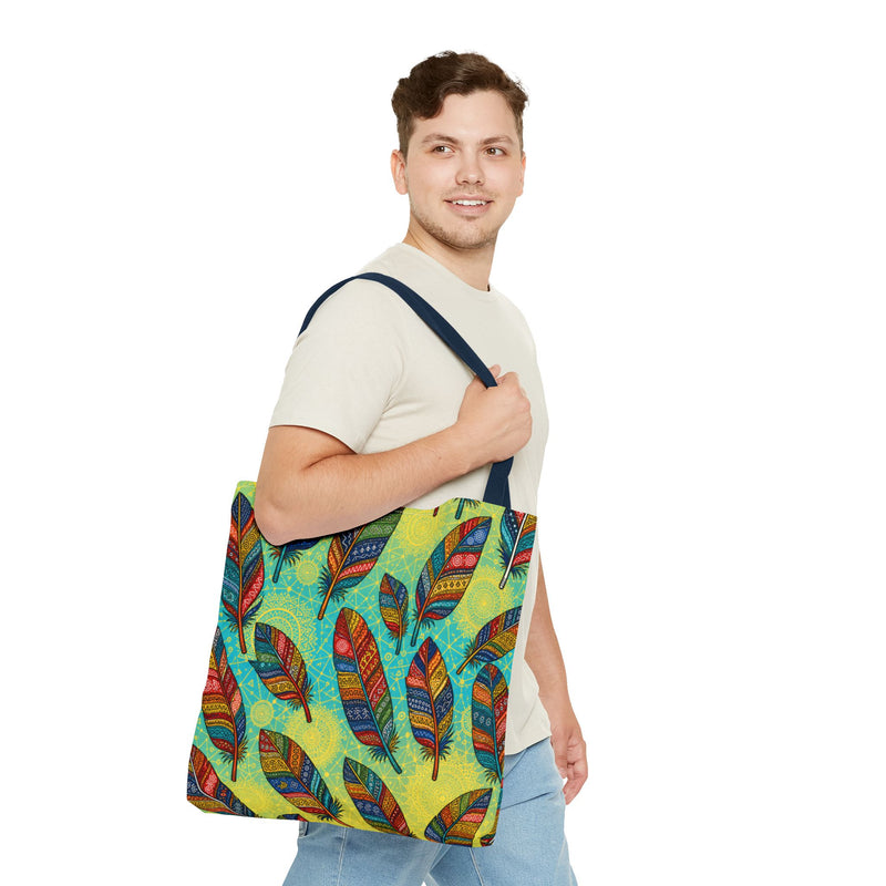 Boho Feathers Tote Bag (AOP)