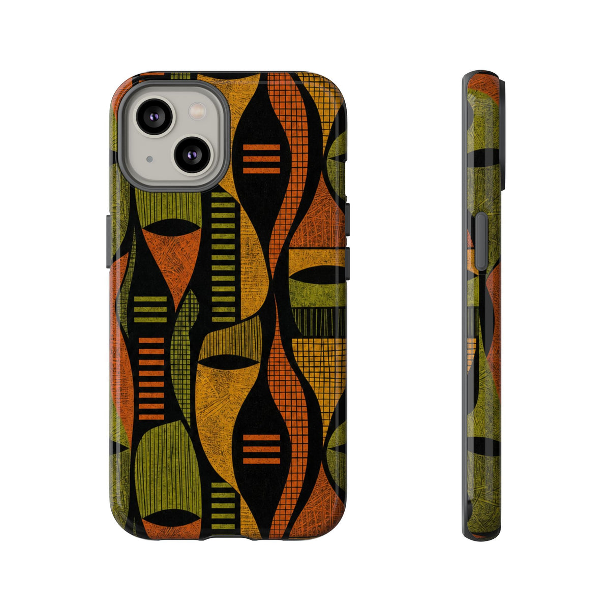 Geometric African-Inspired Tough Phone Case