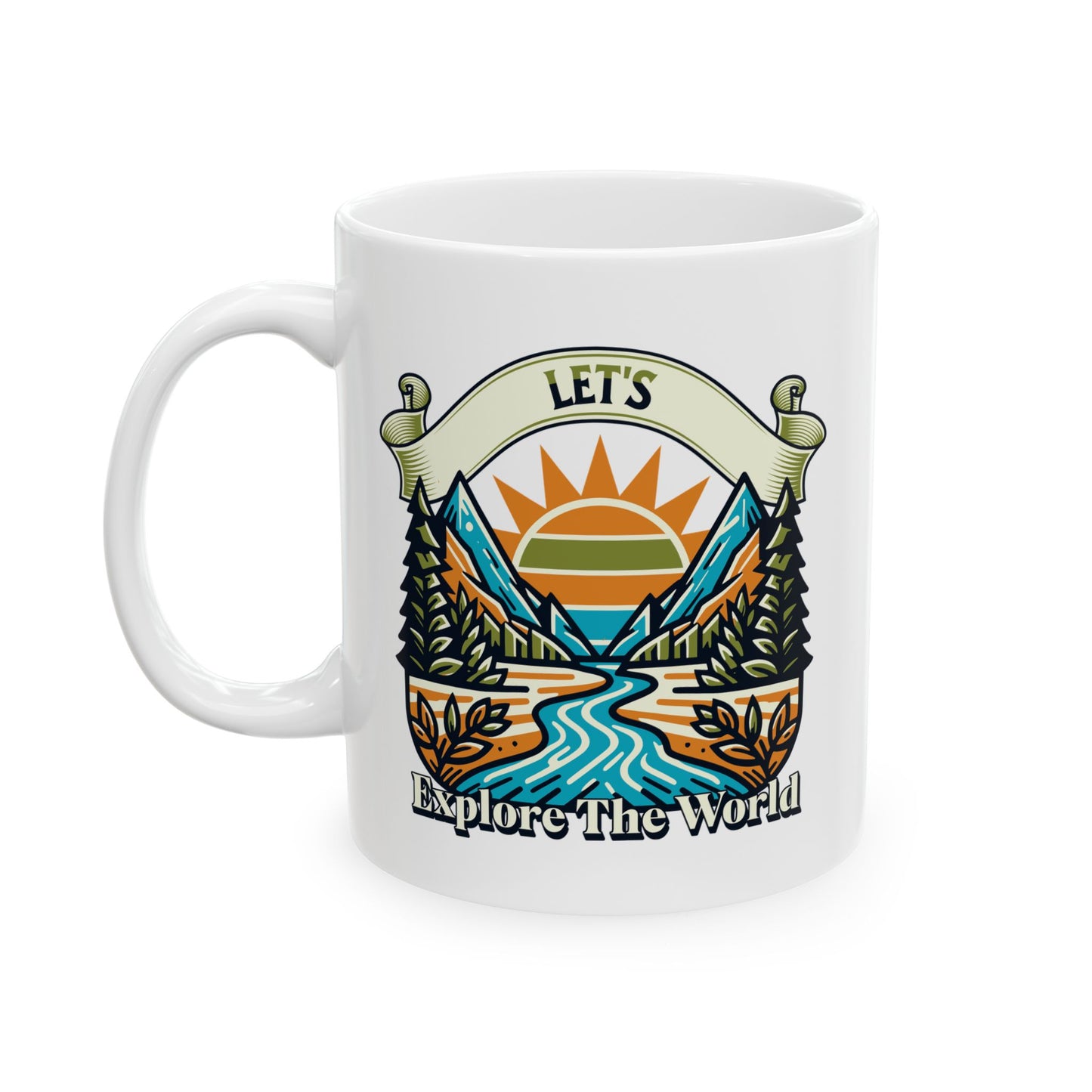 Let's Explore The World Coffee Mug