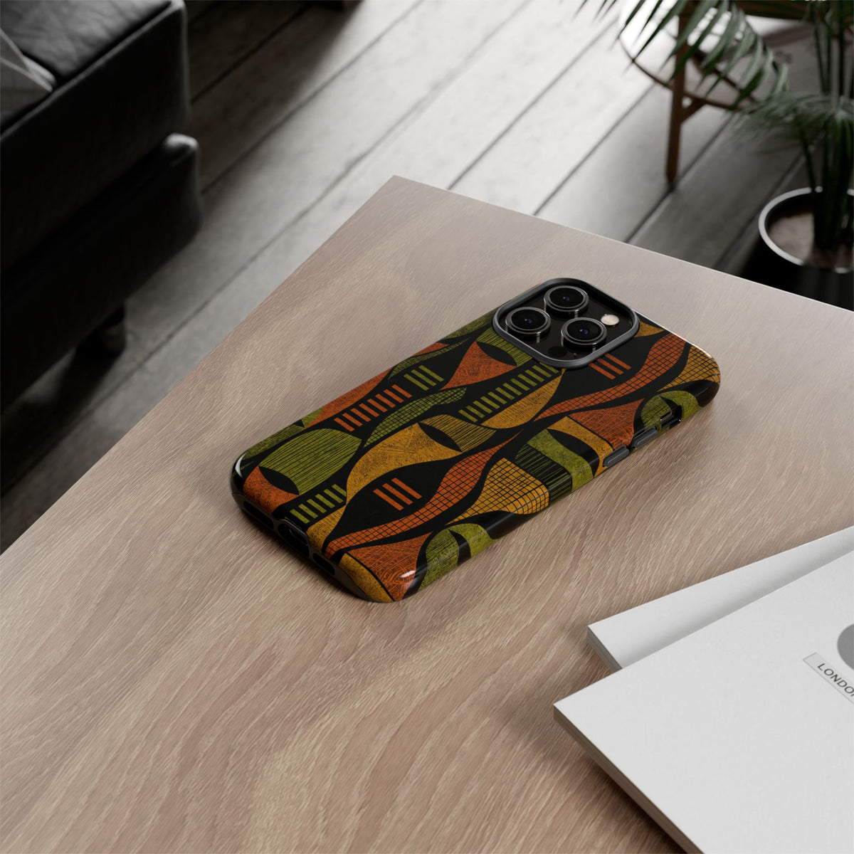 Geometric African-Inspired Tough Phone Case