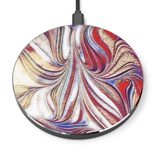 Abstract Acrylic Swirl Wireless Charger