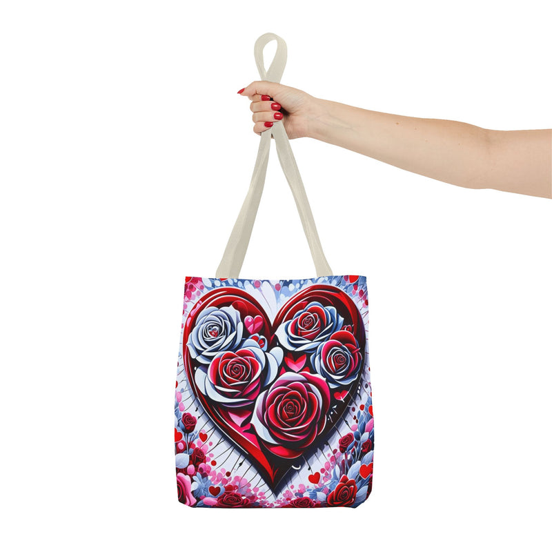 Rose Heart Tote Bag
