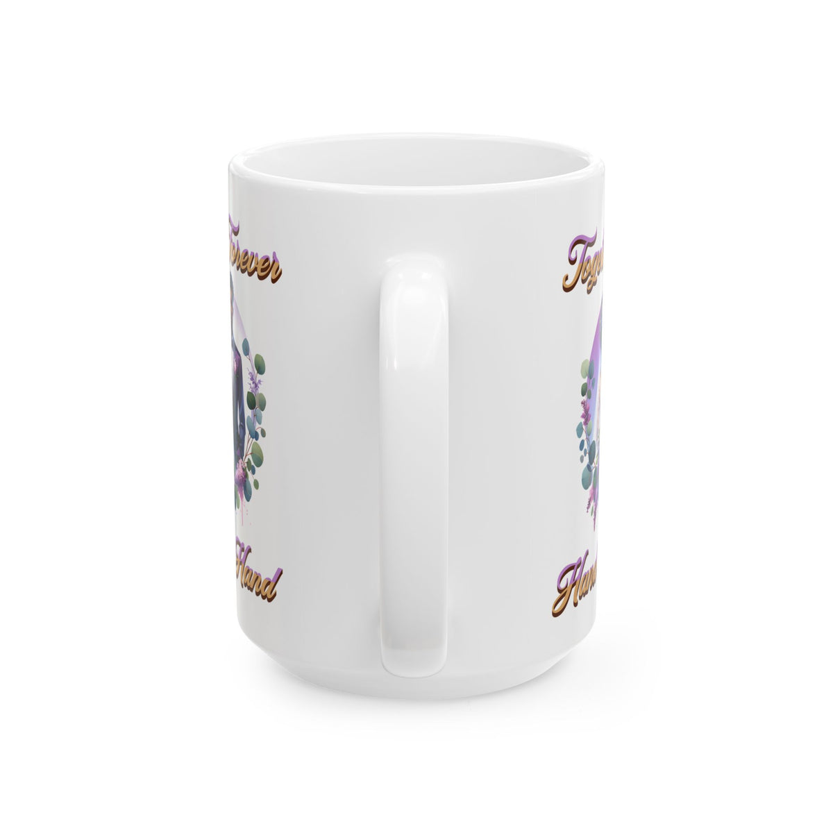 Together Forever Hand in Hand - Romantic Wedding Coffee Mug