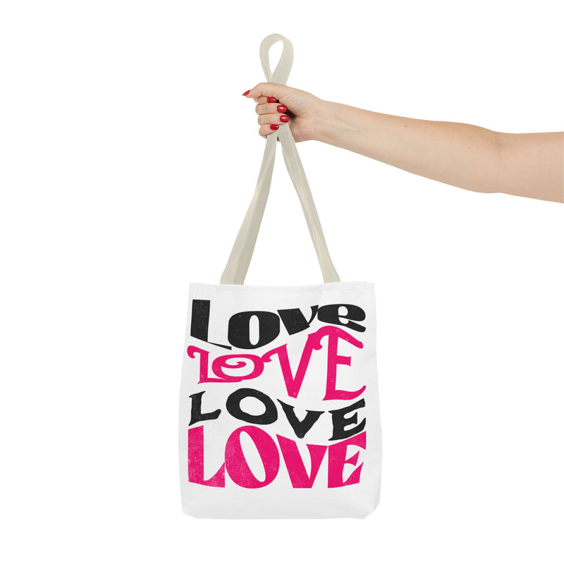 Love Typography - Romantic Tote Bag