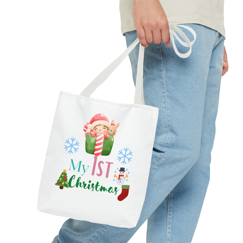 My 1st Christmas Tote Bag - Baby's First Christmas Gift