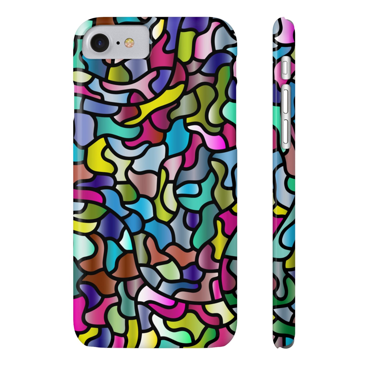 Color Pattern Slim Phone Cases