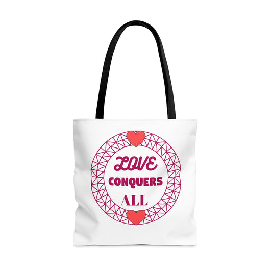 "Love Conquers All" Tote Bag