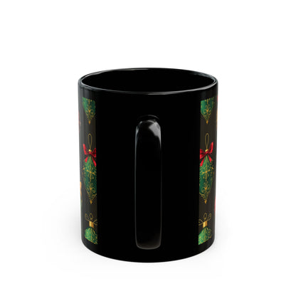 Christmas Ornament Black Mug (11oz, 15oz)