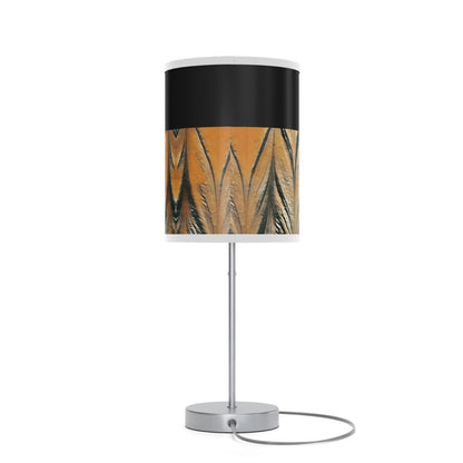 Abstract Gold Acrylic Design Lamp on a Stand, US|CA plug