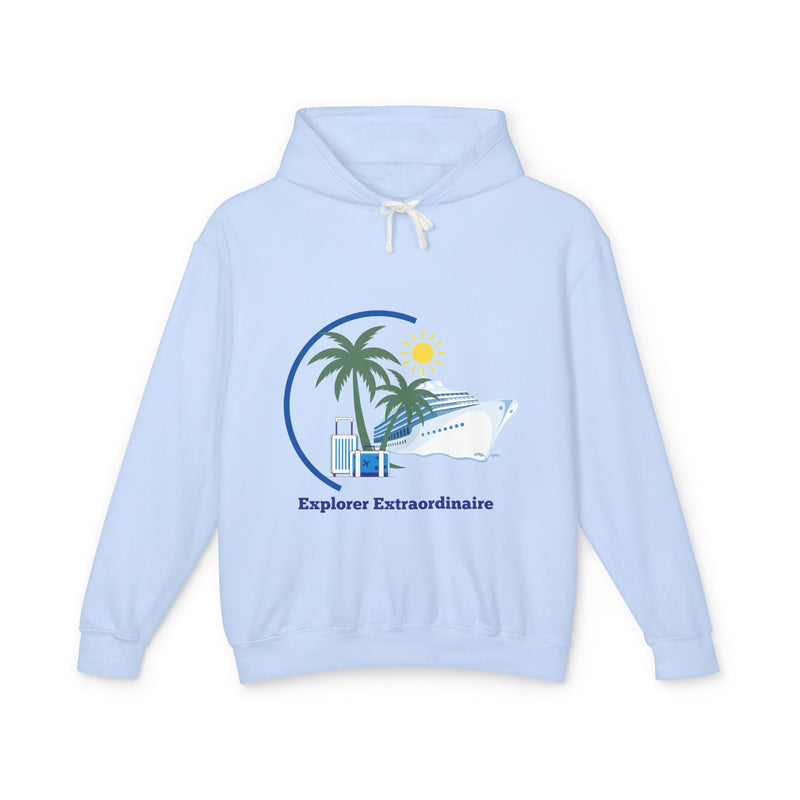 Explorer Extraordinaire Unisex Lightweight Hooded Sweatshirt