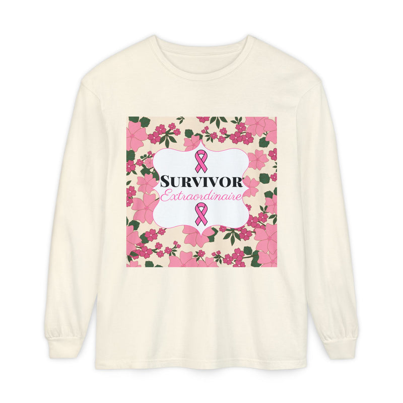 Survivor Extraordinaire - Breast Cancer Survivor Long Sleeve T-Shirt