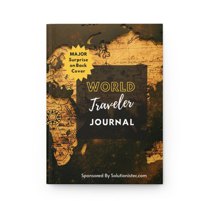 Hardcover Brown Travel Journal Matte - MAJOR Surprise Included