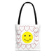 Smiley Face Heart Tote Bag