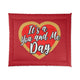It's a You and Me Day Comforter - Red