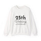 25th Wedding Anniversary Sweatshirt - Anniversary Gift for Couples
