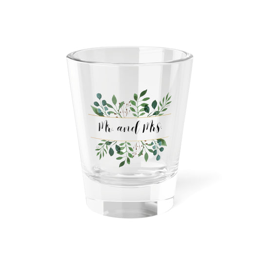 Mr. and Mrs. Wedding Shot Glass, 1.5oz