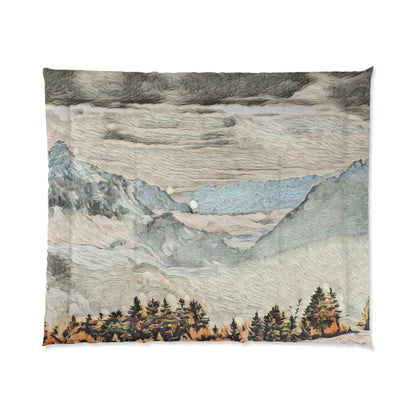 Misty Forest Mountain Comforter