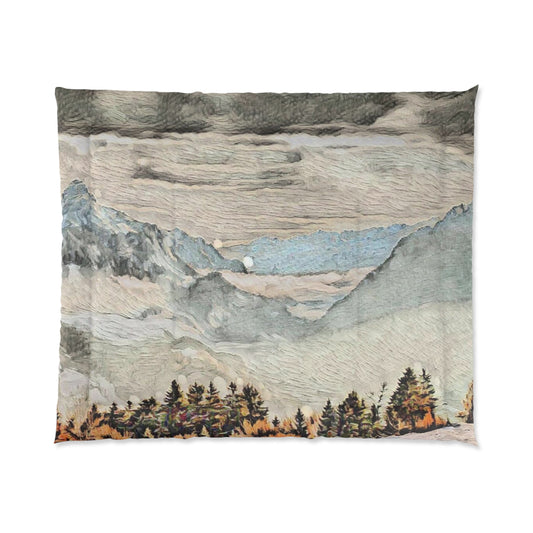 Misty Forest Mountain Comforter