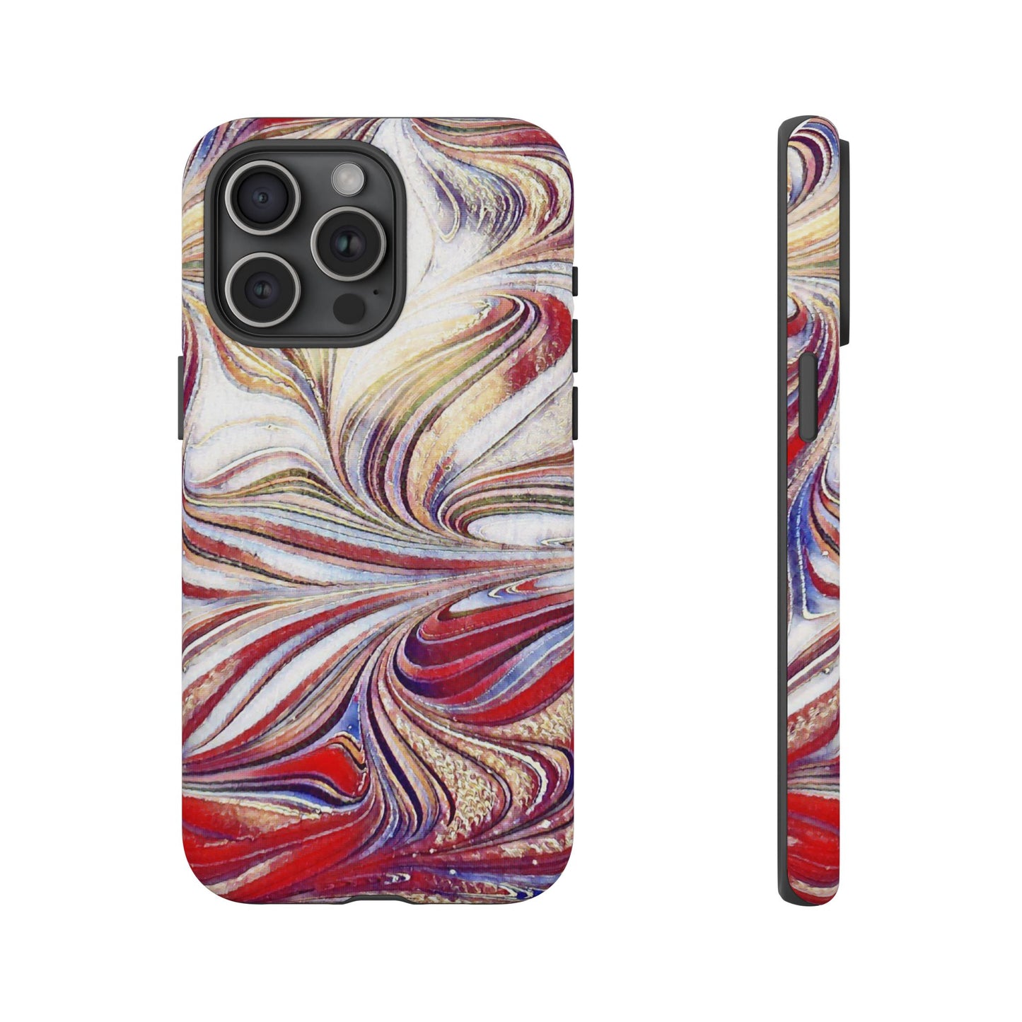 Abstract Acrylic Swirl Tough Cases