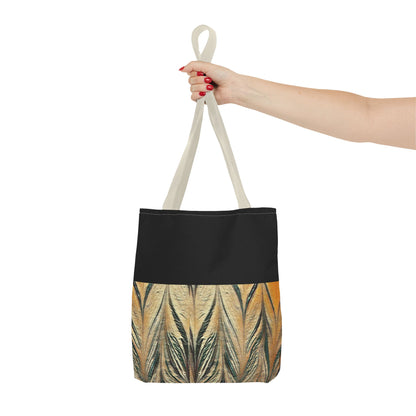 Gold and Black Acrylic Arrow Tote Bag