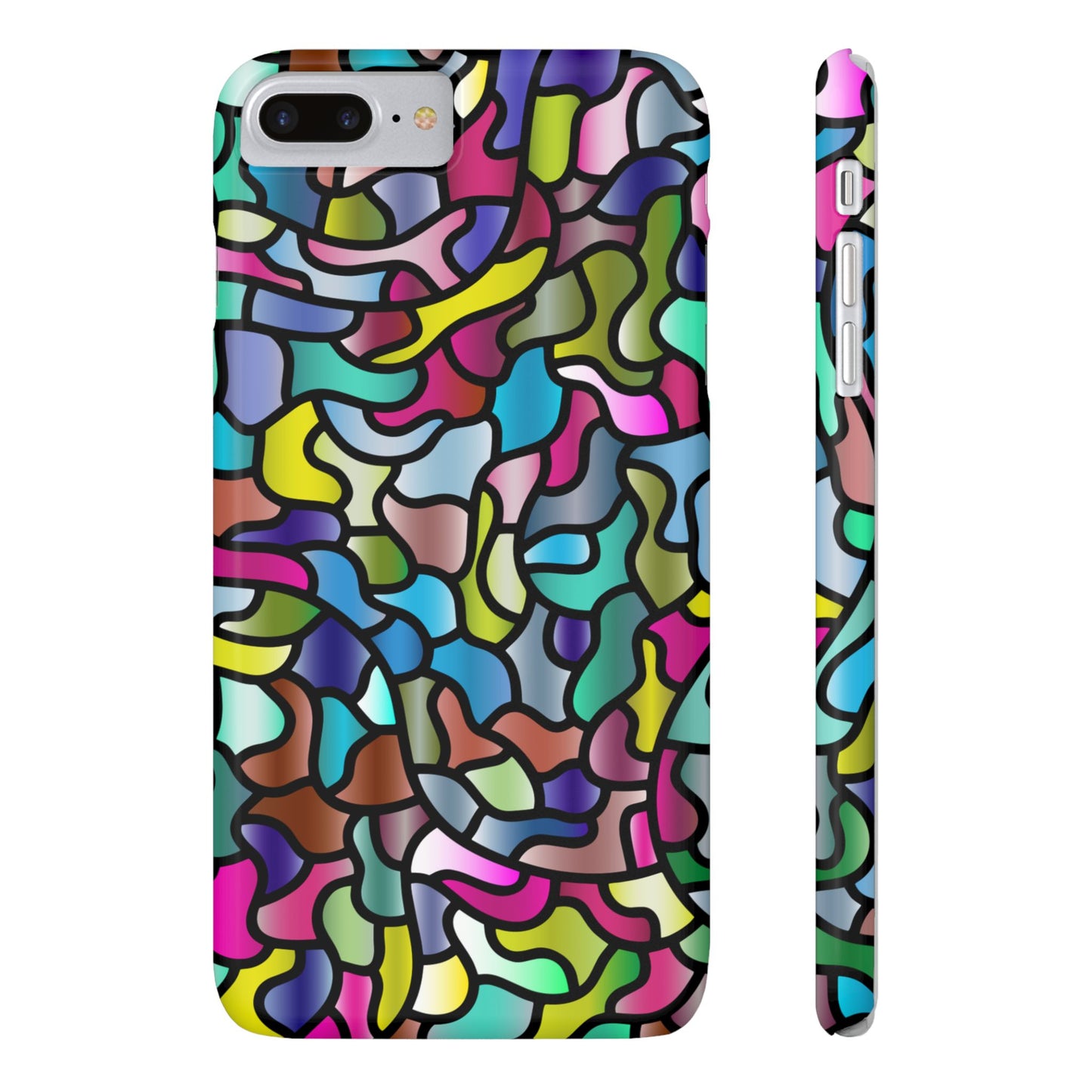 Color Pattern Slim Phone Cases