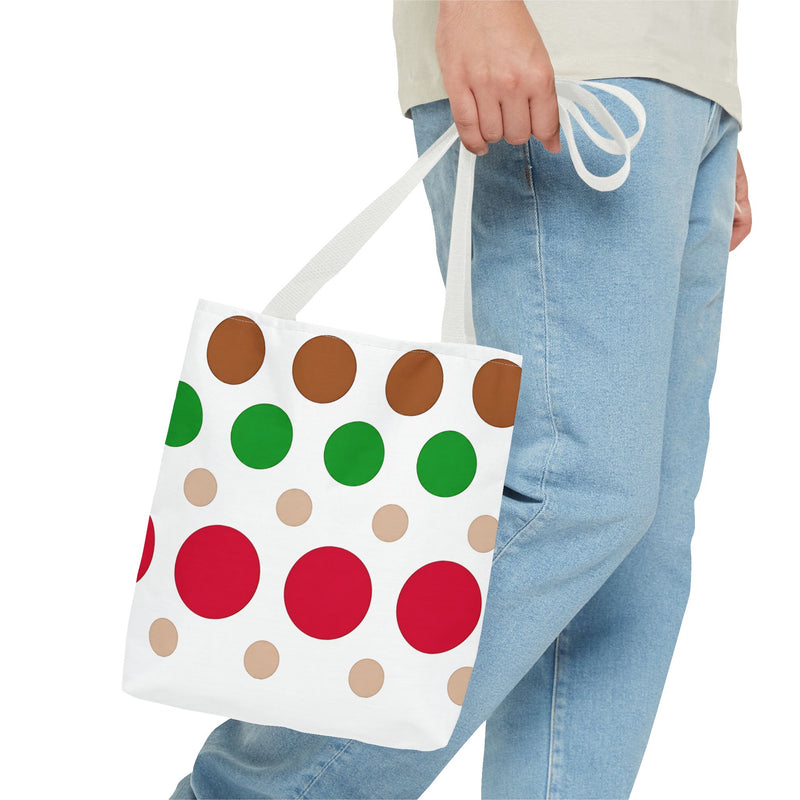 Colorful Polka Dot Tote Bag