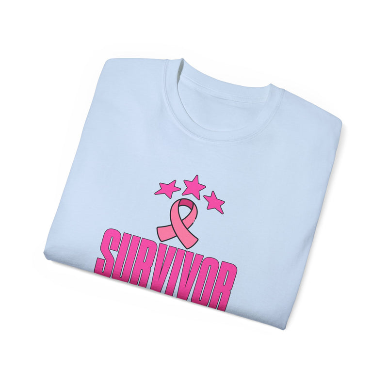 Survivor Mode: Always On -  Breast Cancer Survivor Ultra Cotton T-Shirt