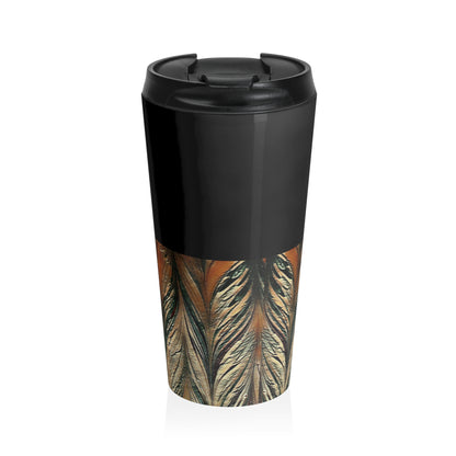 Acrylic Arrow Design Stainless Steel Travel Mug