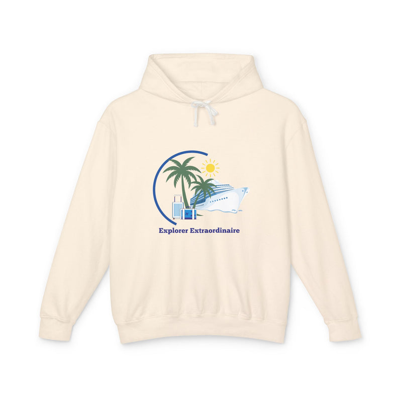 Explorer Extraordinaire Unisex Lightweight Hooded Sweatshirt