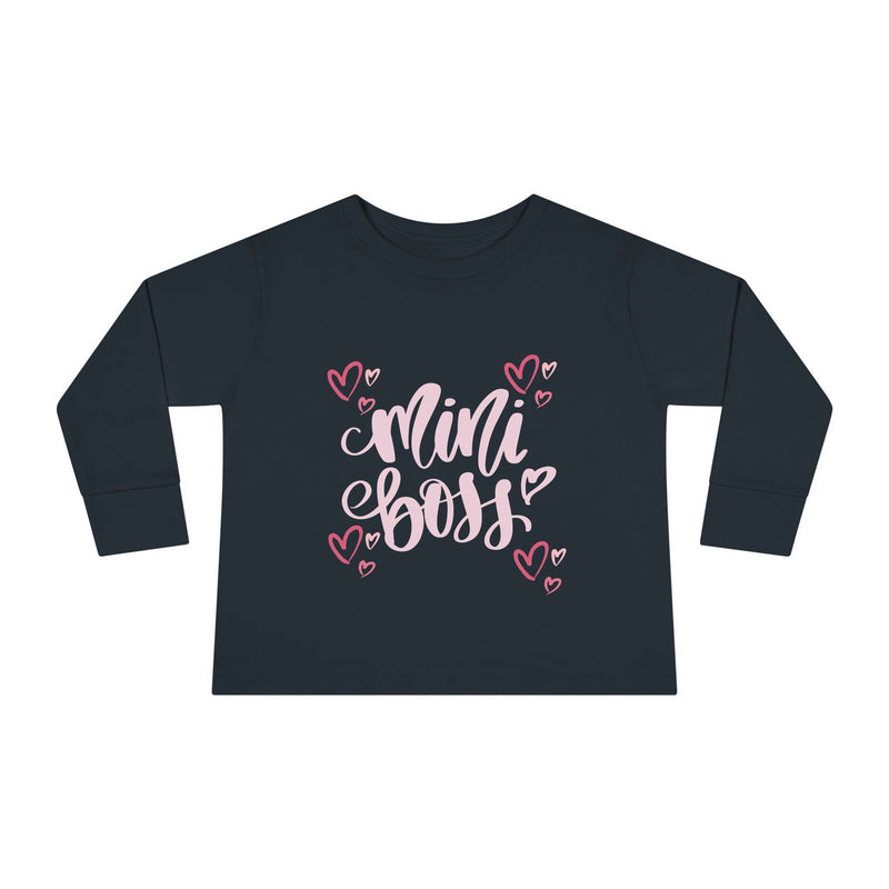 Mini Boss - Girl Toddler Long Sleeve Tee