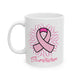 Breast Cancer Survivor Pink Ribbon Coffee Mug
