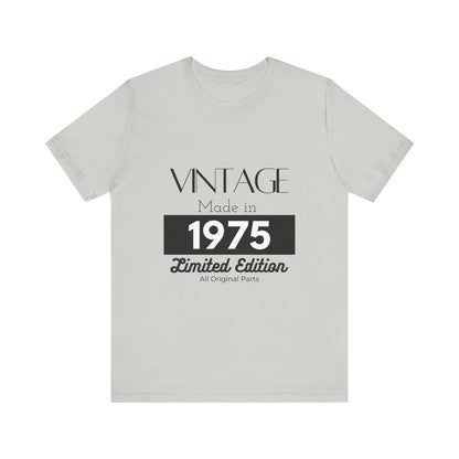 Personalized Custom Year "Vintage Limited Edition" Birthday Unisex Jersey Short Sleeve Tee