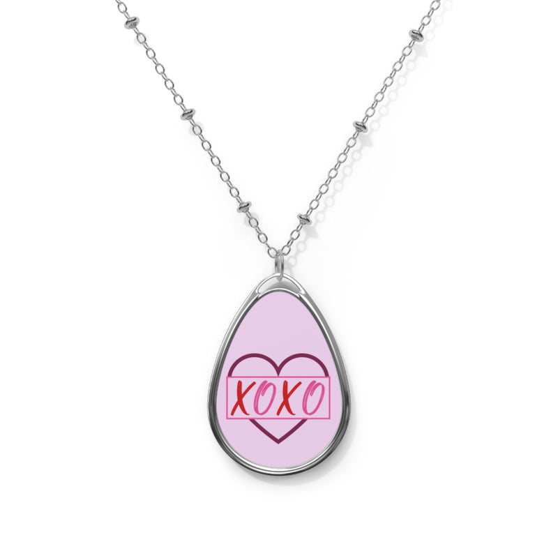 XOXO Oval Necklace