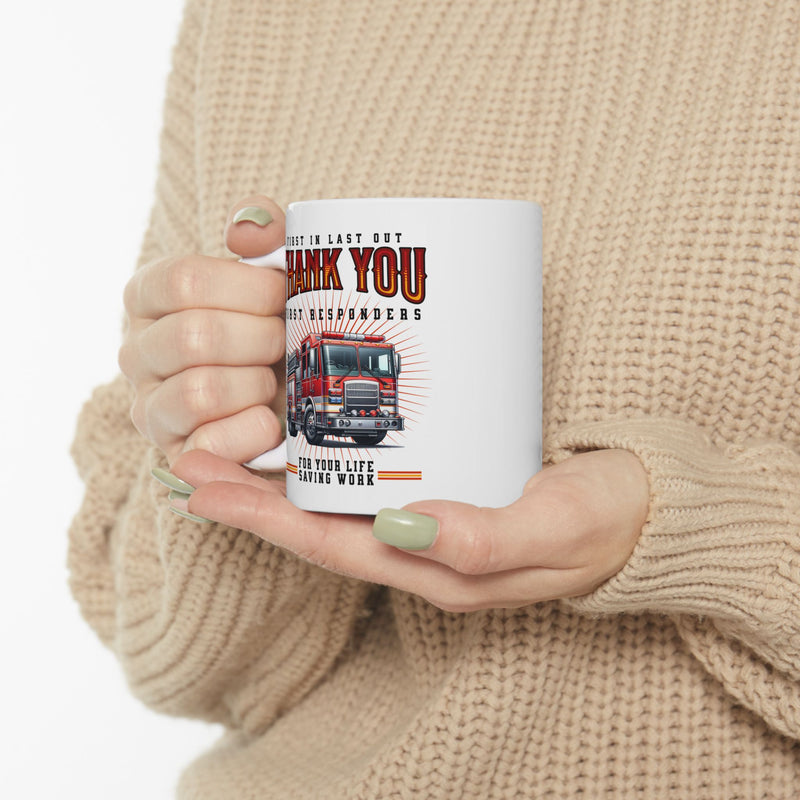 Thank You First Responders Coffee Mug