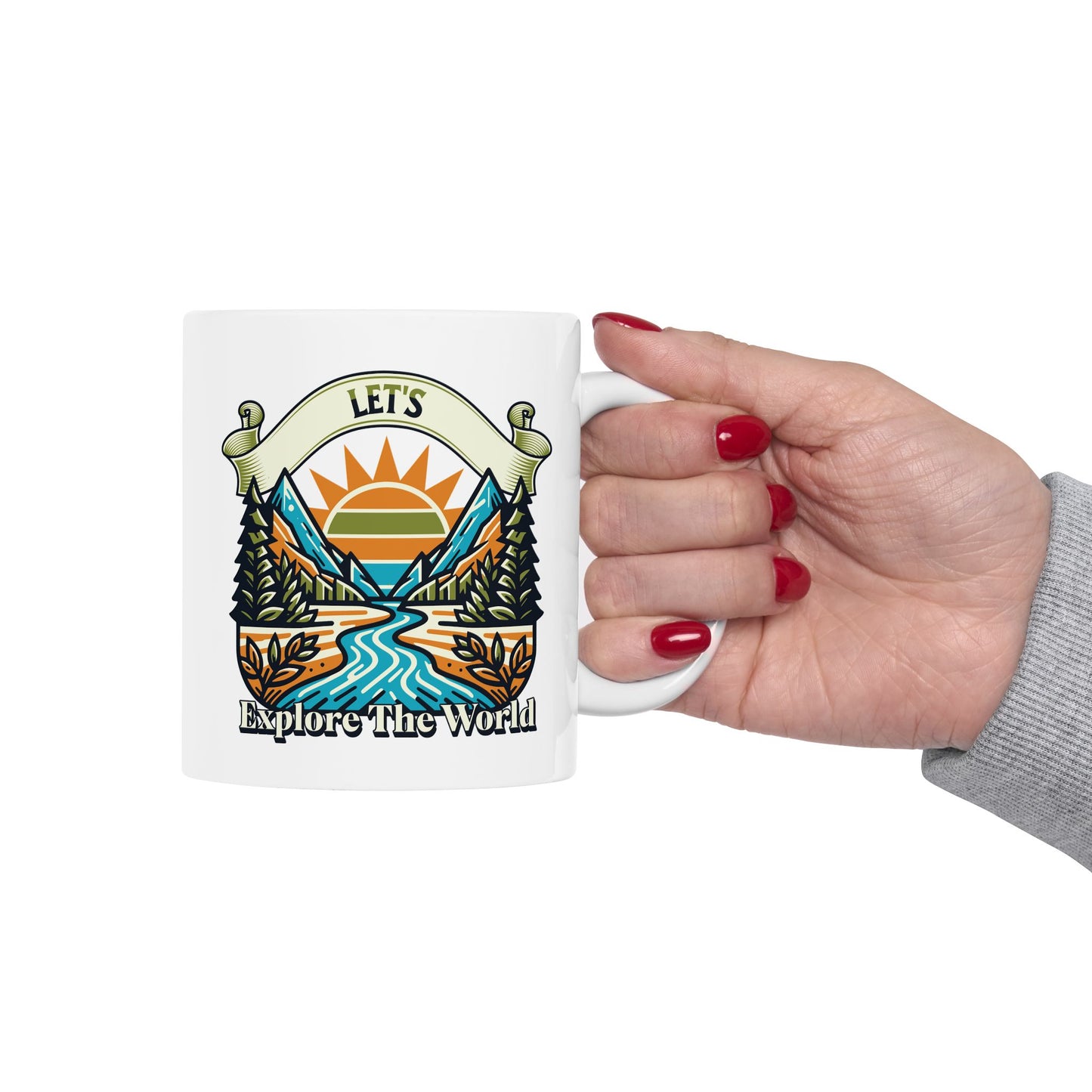 Let's Explore The World Coffee Mug