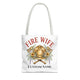 Personalized Fire Wife Tote Bag | Custom Name Firefighter Wife Gift