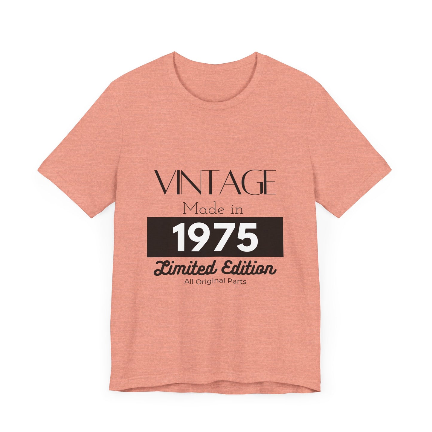 Personalized Custom Year "Vintage Limited Edition" Birthday Unisex Jersey Short Sleeve Tee