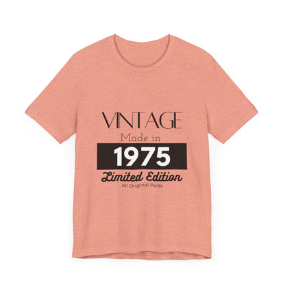 Personalized Custom Year "Vintage Limited Edition" Birthday Unisex Jersey Short Sleeve Tee